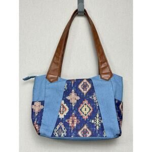 Canyon Sky Southwestern Design & Denim Hobo Style Handbag